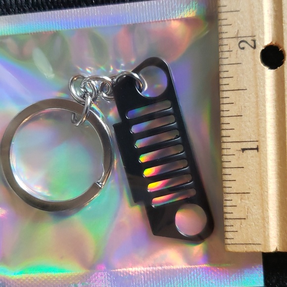 Jeep Grill Keychain in Matte Black - New in Package - Picture 5 of 5